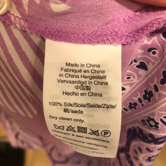 Silk tunic beautiful print - Picture 4 of 5